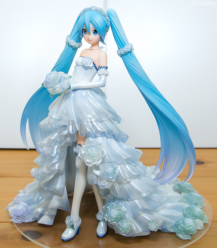 フォトレビュー 限定販売 キャラクター ボーカル シリーズ01 初音ミク ウェディングドレスver 1 7 完成品フィギュア フリーイング