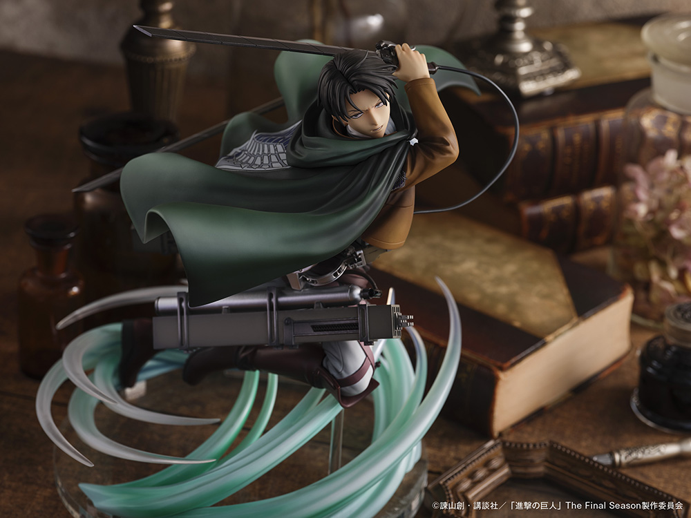 TVアニメ『進撃の巨人』より、人類最強の兵士「リヴァイ」が1/6スケールフィギュアで登場！