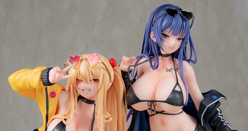 ユナ＆サユリ 専用台座付き2体セット Illustration by Biya ＆ K Pring 1/6 完成品フィギュア[ジェントルメン]