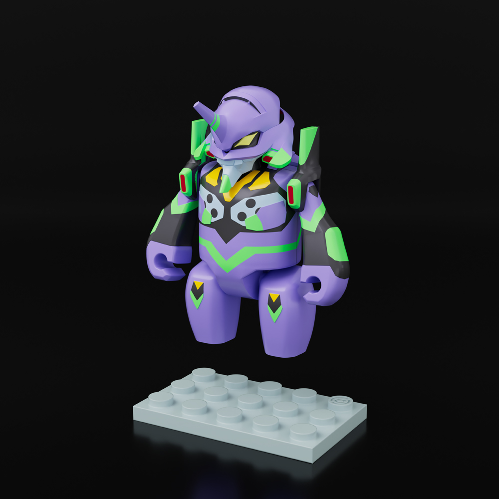 ヱヴァンゲリヲン新劇場版』より、「初号機」「新2号機α」「第13号機