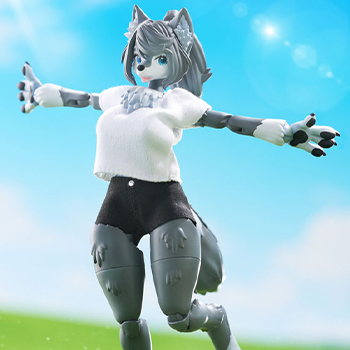 自分好みのケモノをカスタマイズできる「けもプラ」シリーズより、第3弾「ハイイロオオカミ」が発売決定！