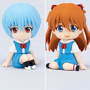 『ヱヴァンゲリヲン新劇場版』ねんどろいどぷらす 綾波レイ らばーますこっと/式波・アスカ・ラングレー らばーますこっと  [グッドスマイルカンパニー]